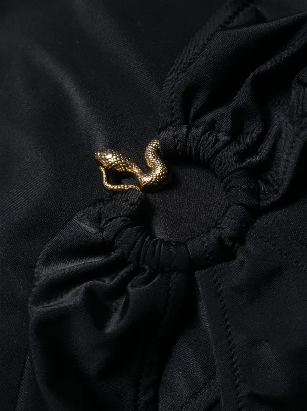 Just Cavalli metallic-snake one-piece | Black | FARFETCH