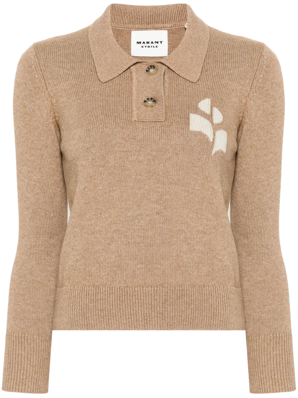 Isabel Marant Étoile Isabel Marant Etoile Nola Cotton-wool Blend Sweater In Brown