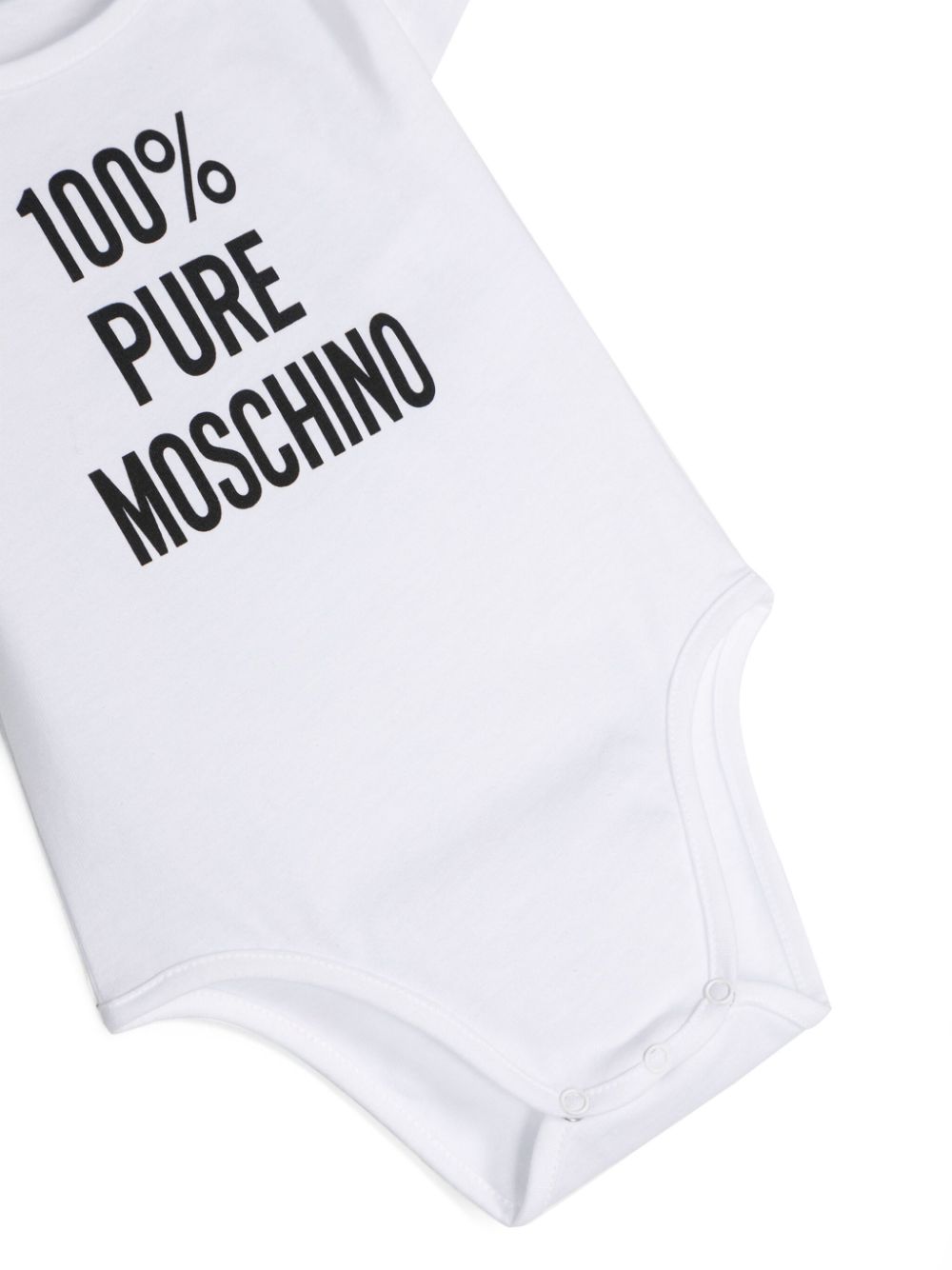 Shop Moschino Logo-print Cotton Body In White