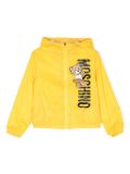 Moschino Kids Teddy Bear-print hooded jacket - Yellow