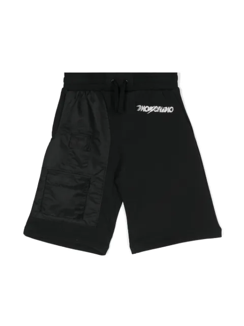 Moschino Kids logo-embroidered track shorts