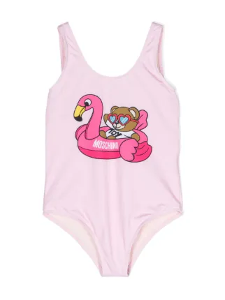 Moschino Kids Teddy Bear Swimsuit Pink FARFETCH AU