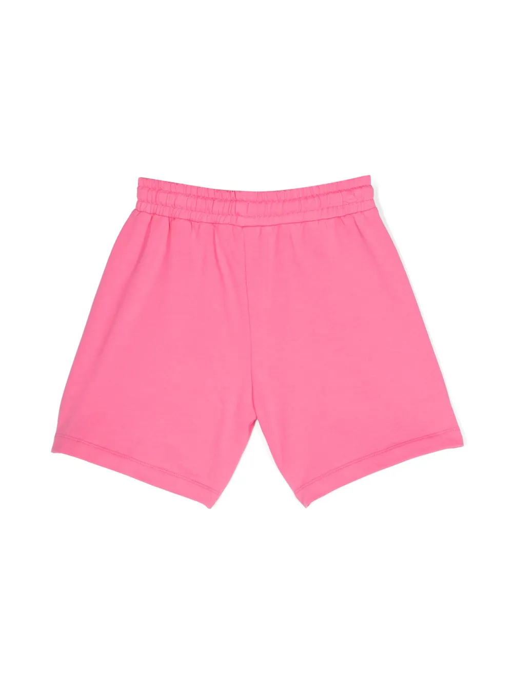 Shop Moschino Logo-print Drawstring-waist Shorts In Pink