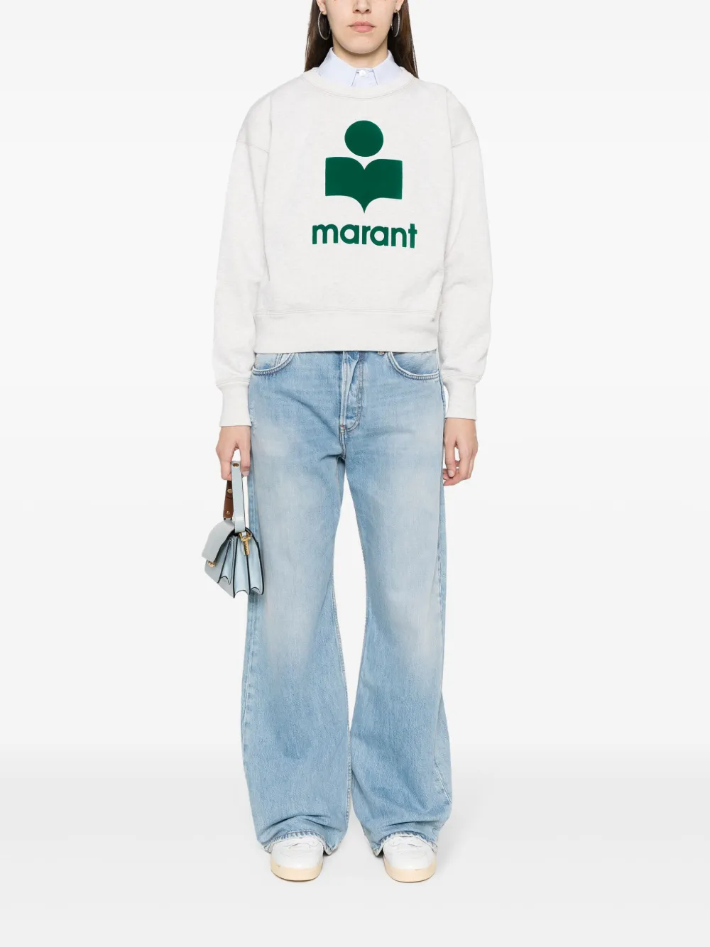 MARANT ÉTOILE Gesmockte sweater - Beige