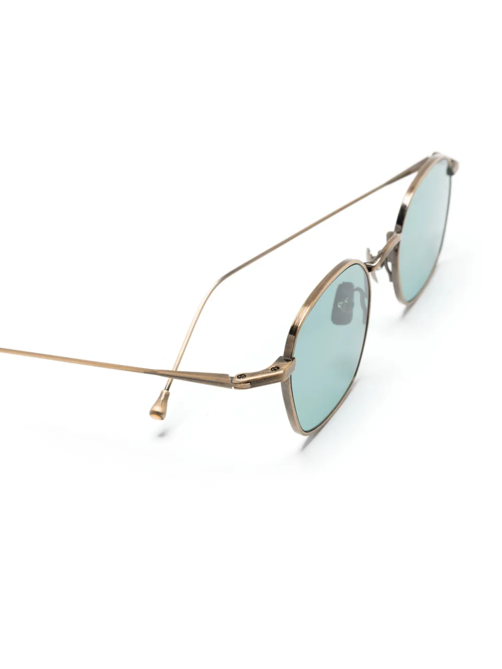 Peter & May Walk Zonnebril met rond montuur en logo Groen