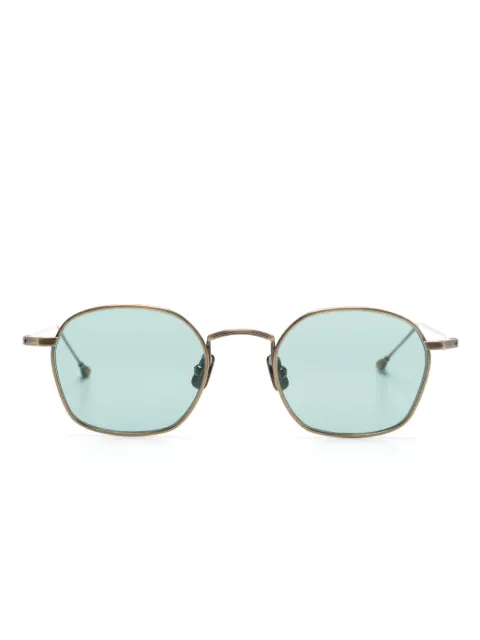 Peter & May Walk logo-engraved round-frame sunglasses