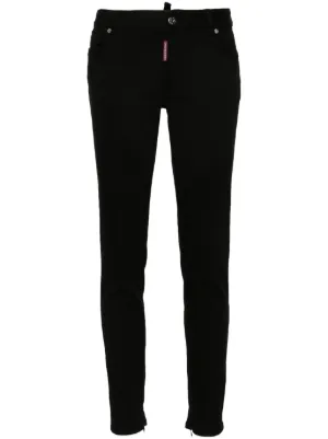 DSQUARED2 Black Bull ダメージ スリムジーンズ | ブラック | FARFETCH JP