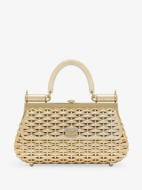 Dolce & Gabbana small Sicily interwoven tote bag