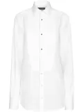 Dolce & Gabbana bib-front cotton shirt - White