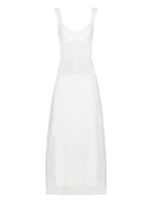 Ermanno Scervino lace-panelling Maxi Dress | White | FARFETCH