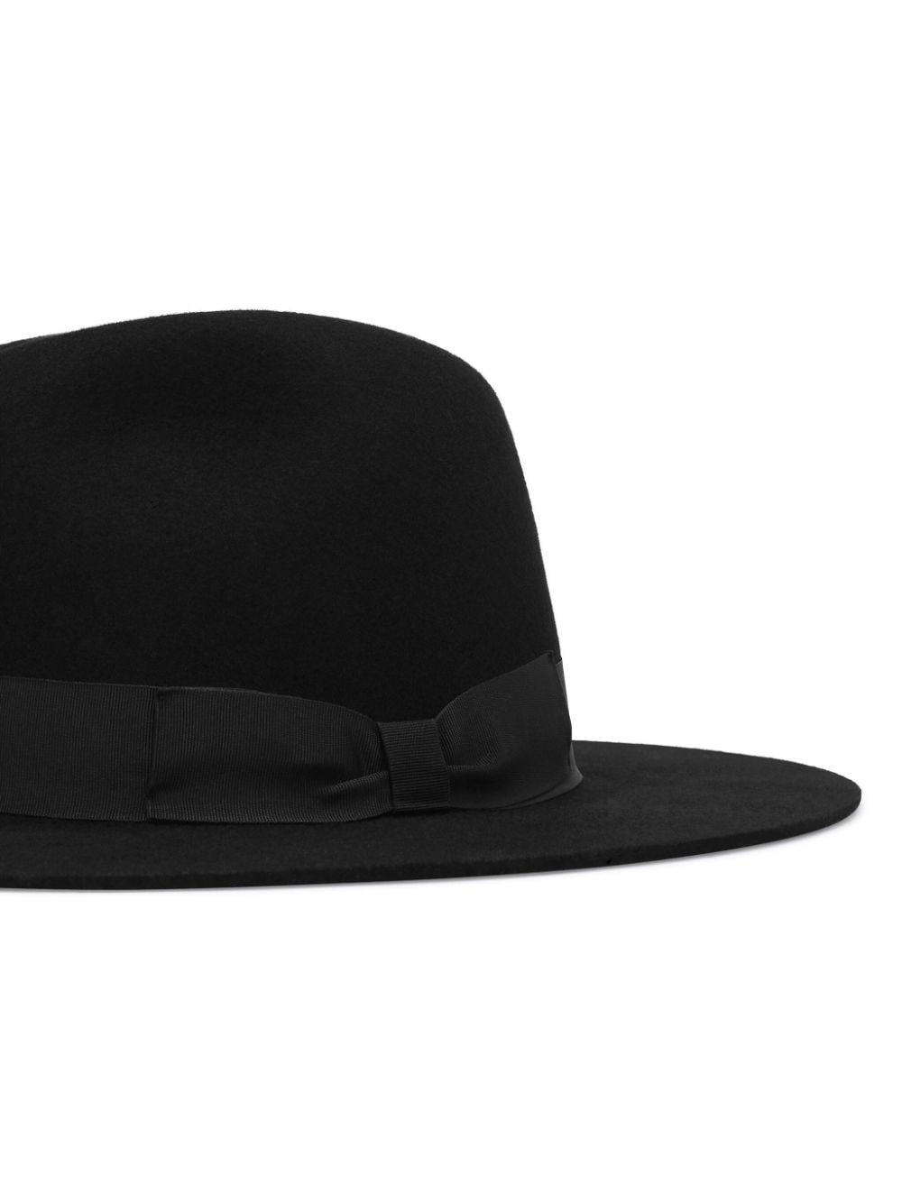 Shop Dolce & Gabbana Wool-blend Fedora Hat In Black