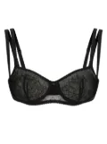 Dolce & Gabbana point d'esprit bra - Black