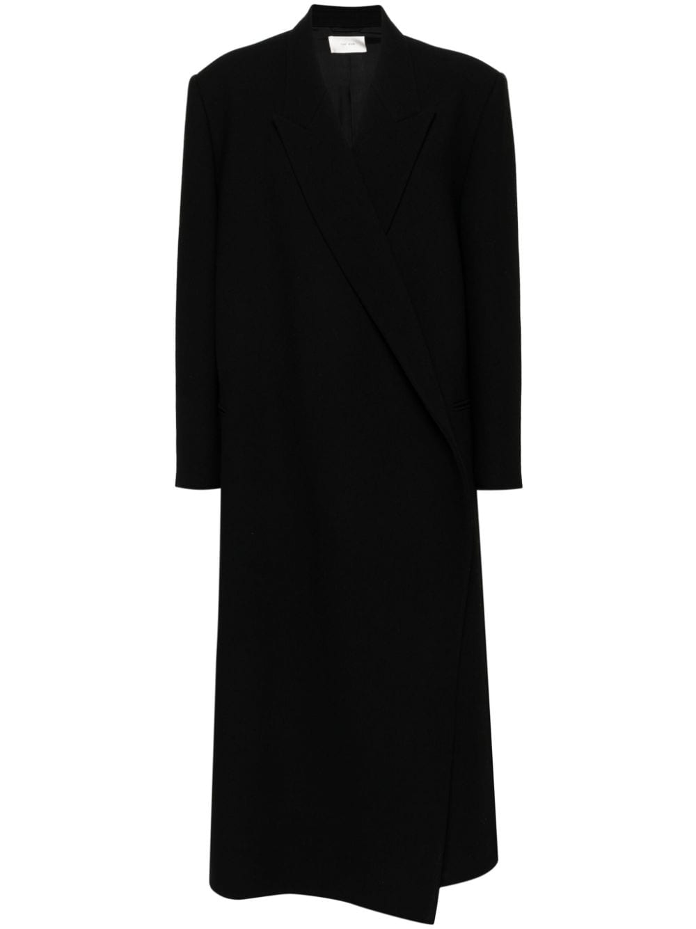 The Row Dhani Wool Coat In Black