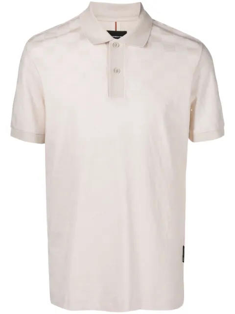 BOSS Geruit poloshirt