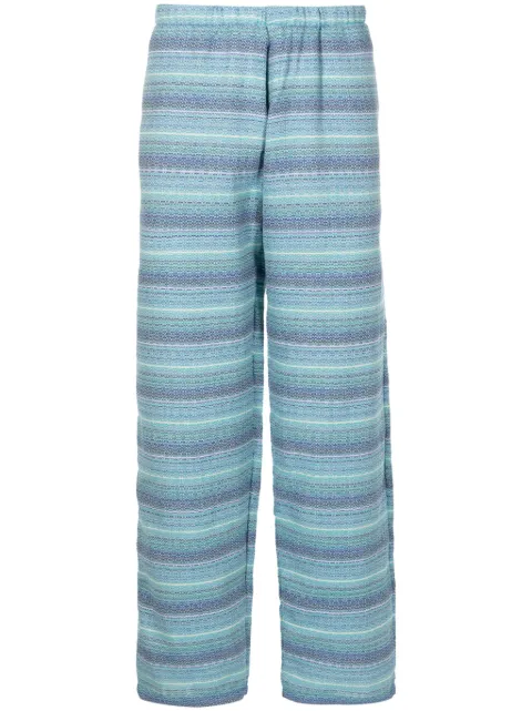 Amir Slama pantalones con motivo de rayas en jacquard