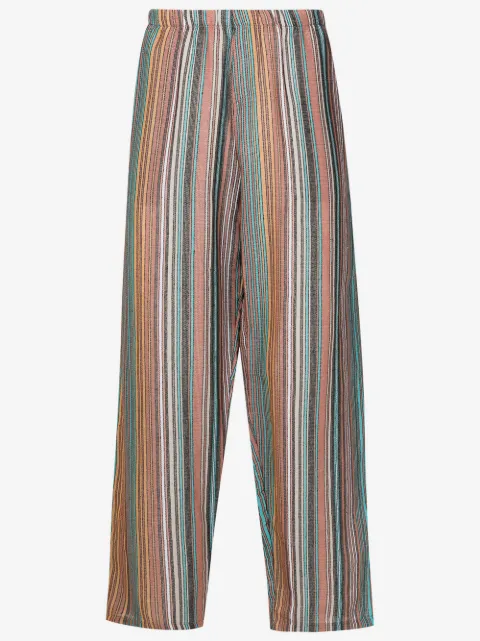 Amir Slama jacquard wide-leg trousers