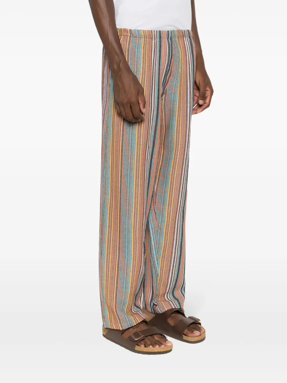 Amir Slama Broek met wijde pijpen en jacquard Veelkleurig