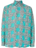Amir Slama rope-print shirt - Green