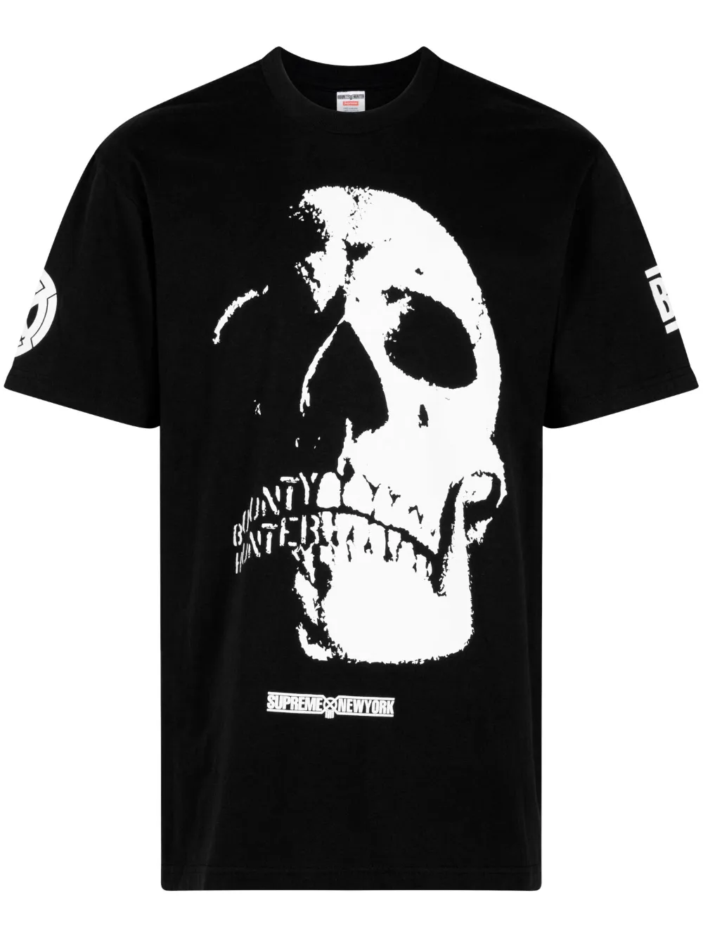 Supreme X Bounty Hunter Skulls T恤 In Black