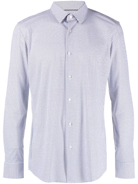 BOSS Camisa com estampa geométrica