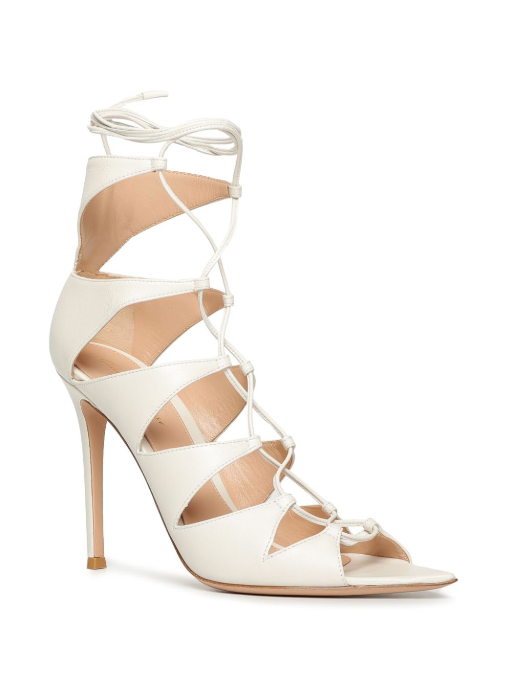 Gianvito Rossi 105mm Angelica sandals White