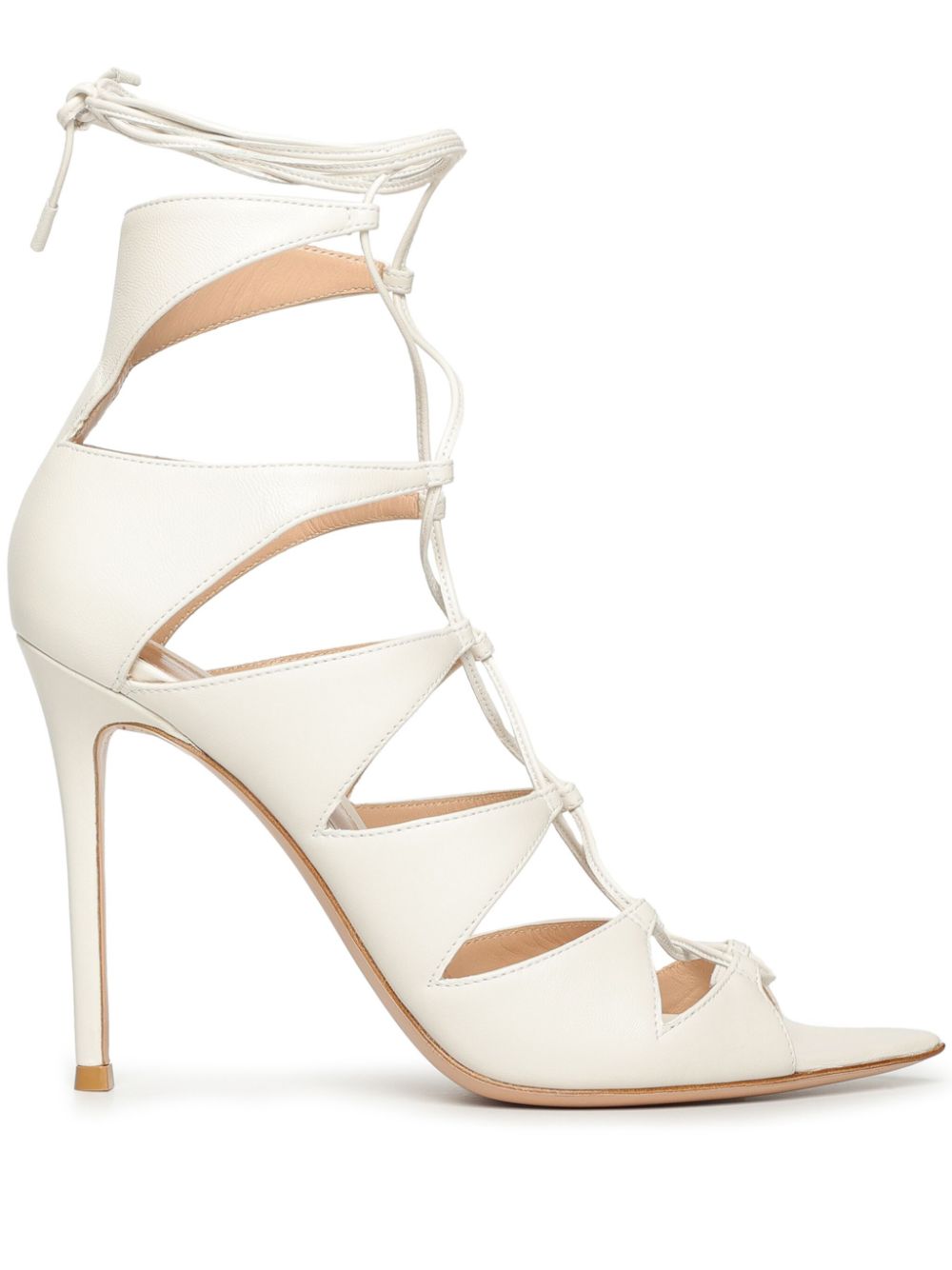 Gianvito Rossi 105mm Angelica sandals White