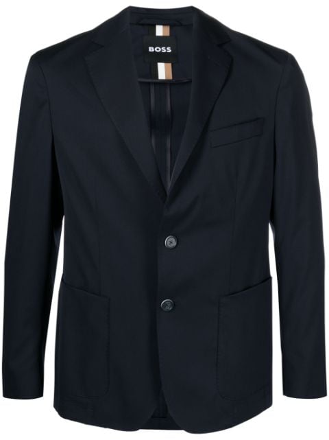BOSS notched-lapels single-breasted blazer