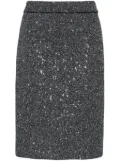 Gucci sequinned A-line skirt - Black