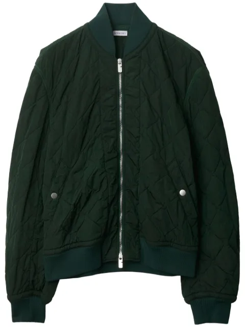 Burberry quilted zip-up bomber jacket