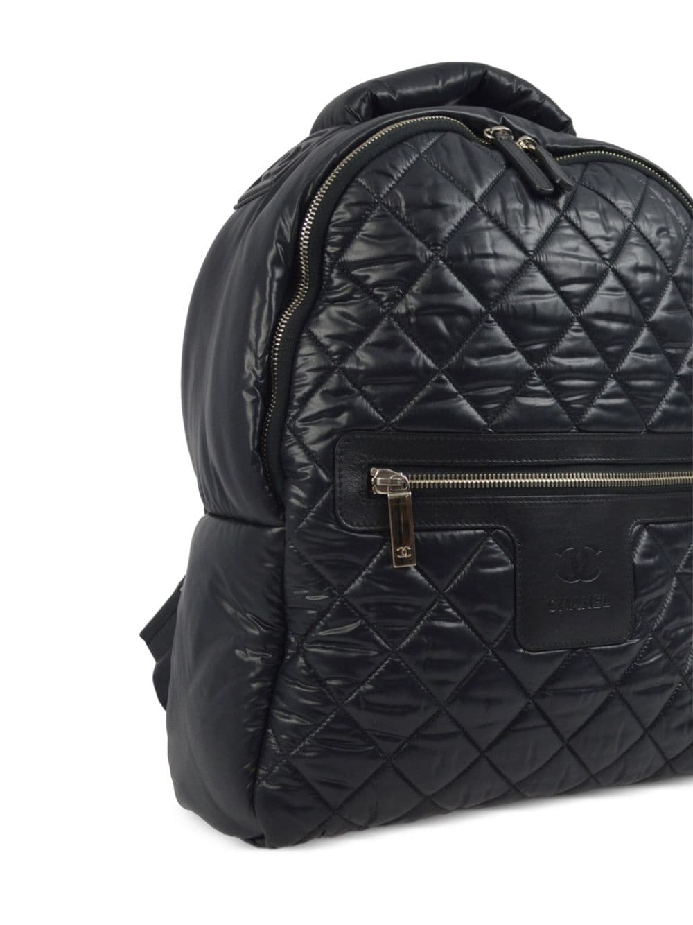 Pre-owned Chanel 2015 Coco Cocoon Backpack In Black