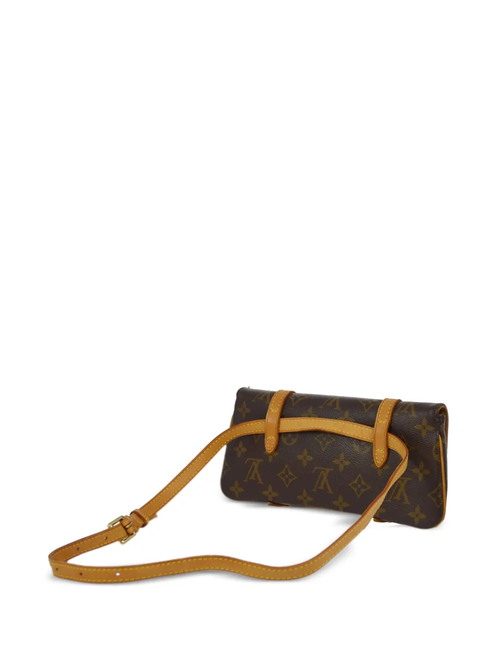 Pre-owned Louis Vuitton 2005  Pochette Marelle Belt Bag In Brown