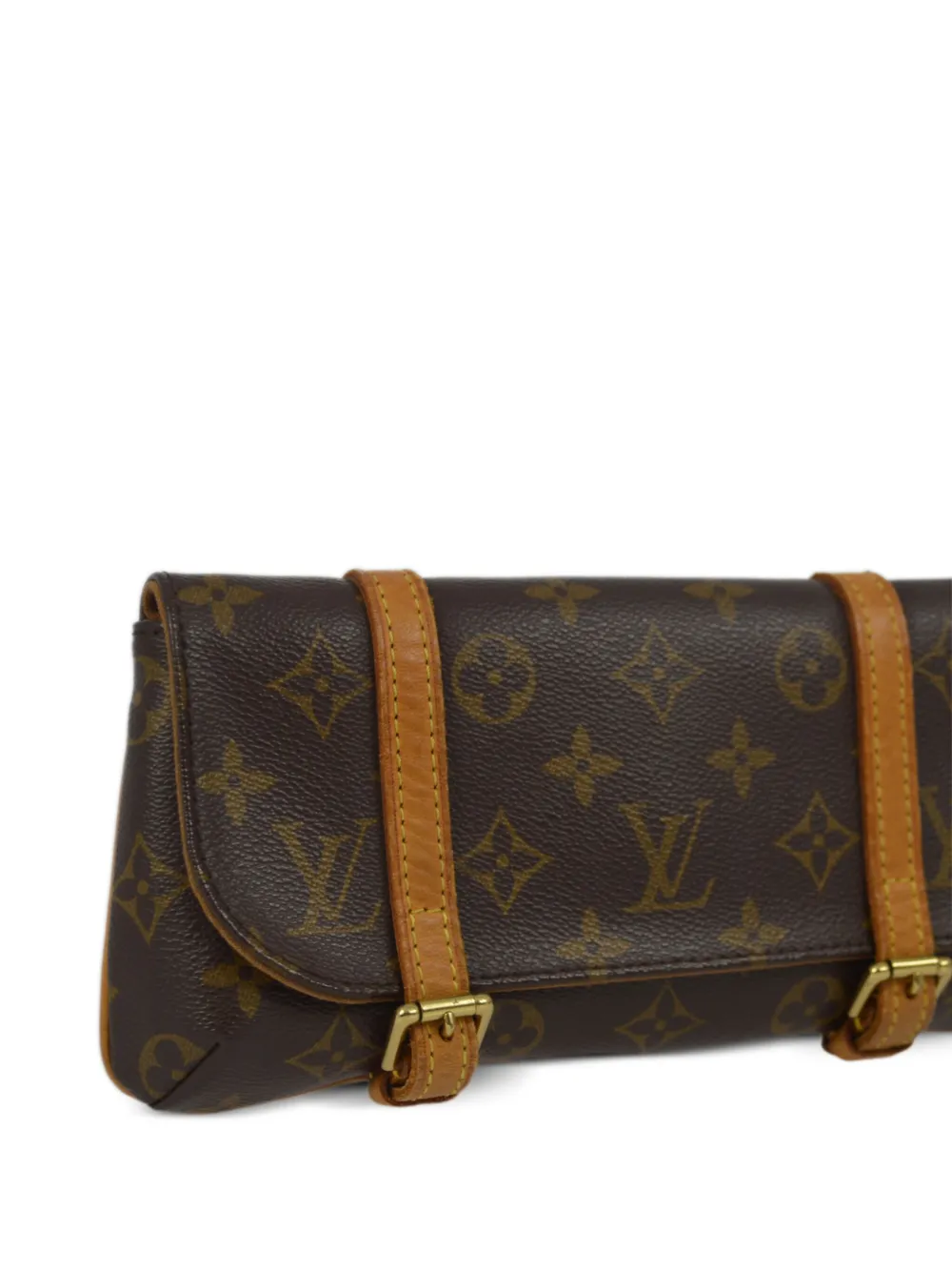 Pre-owned Louis Vuitton 2005  Pochette Marelle Belt Bag In Brown