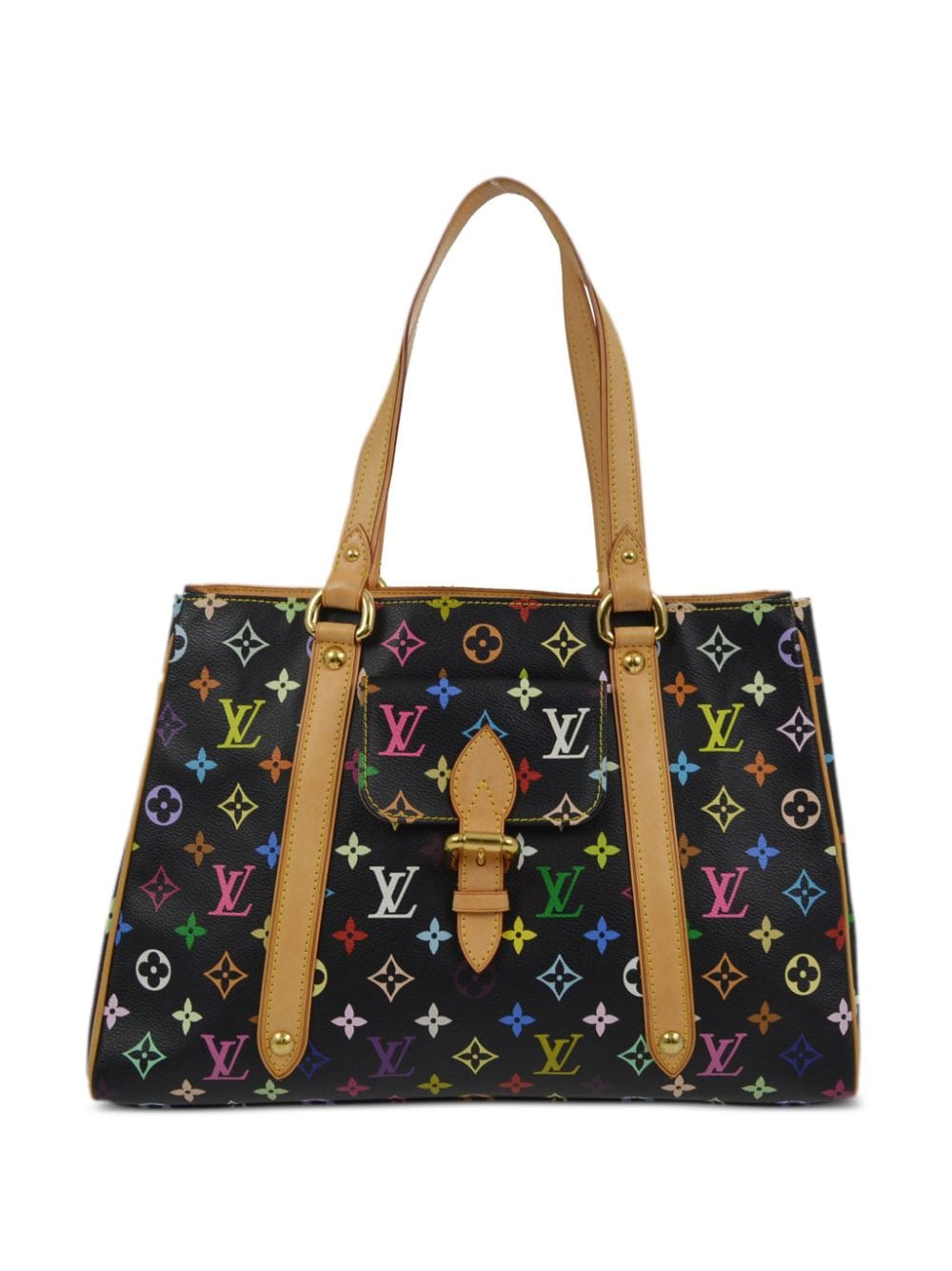 Pre-owned Louis Vuitton 2006  Aurelia Mm Tote Bag In Black