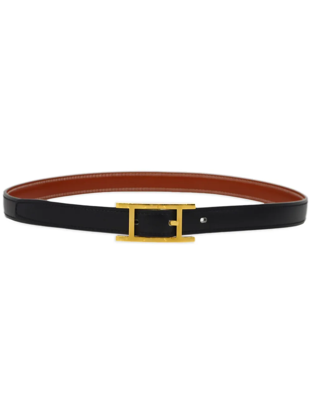 Hermès PreOwned 1997 preowned H Buckle Reversible Belt Farfetch
