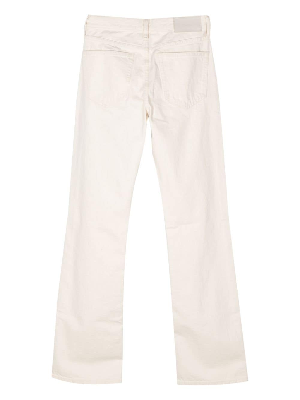 Shop Calvin Klein Mid-rise Bootcut Jeans In Neutrals