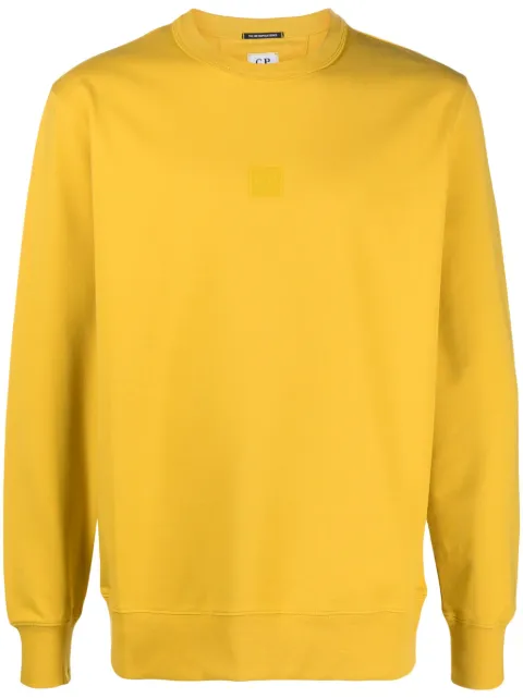 C.P. Company logo-print stretch-cotton sweatshirt