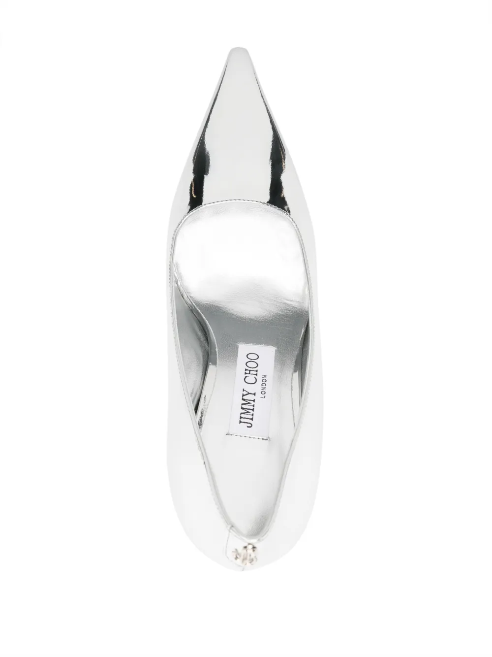 Shop Jimmy Choo Ixia 95mm Mirrored Pumps In Silver