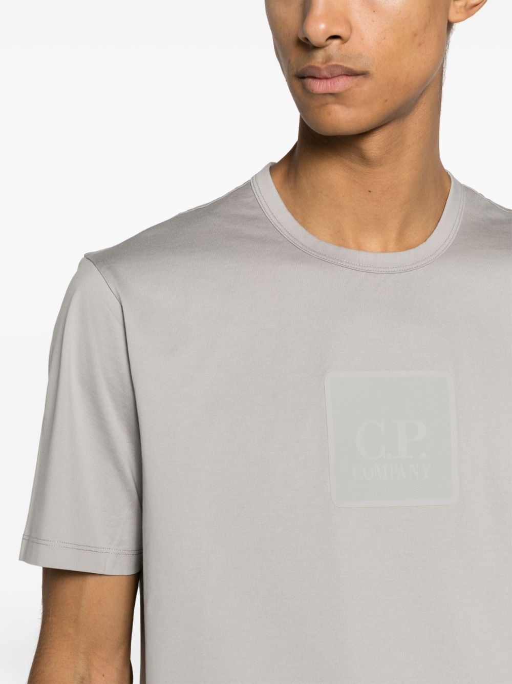 C.P. Company Katoenen T-shirt met logoprint Grijs