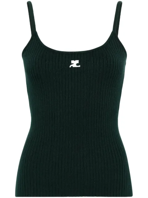 Courrèges ribbed-knit tank top