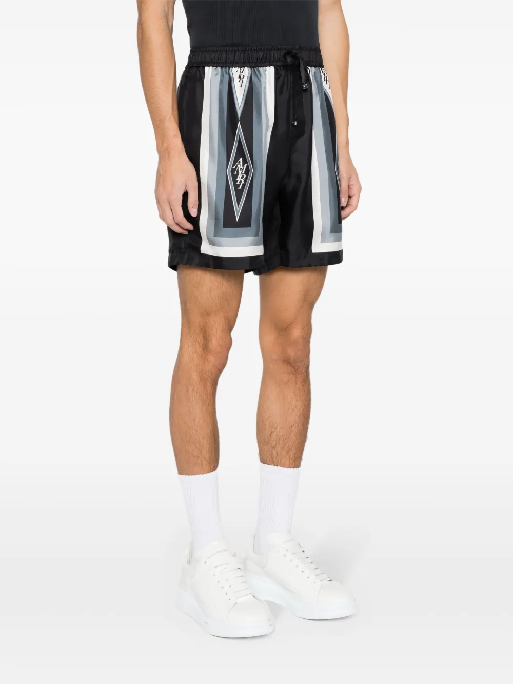 AMIRI Zijden shorts Zwart