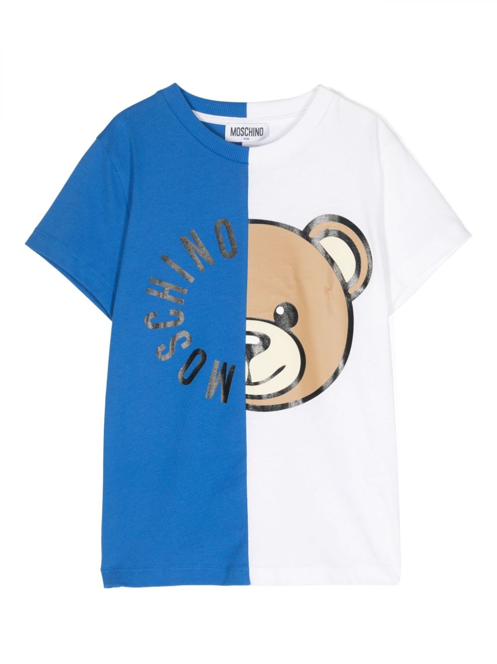 Moschino Kids T-shirt met teddybeerprint Blauw