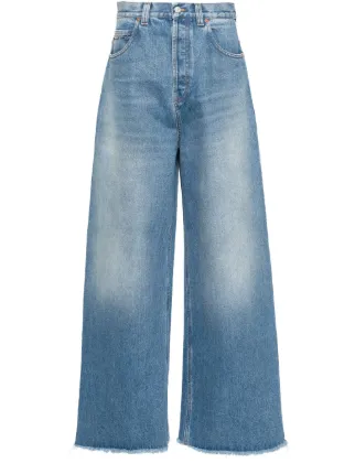 Gucci ホースビット ハイライズ ワイドジーンズ | ブルー | FARFETCH JP
