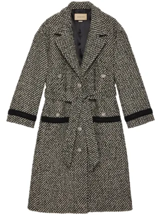 Gucci tweed outlet coat