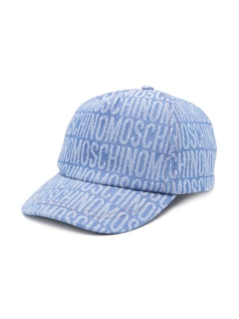 Moschino Kids logo-jacquard two-tone baseball cap