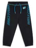 Stella McCartney Kids logo-print organic cotton track pants - Black