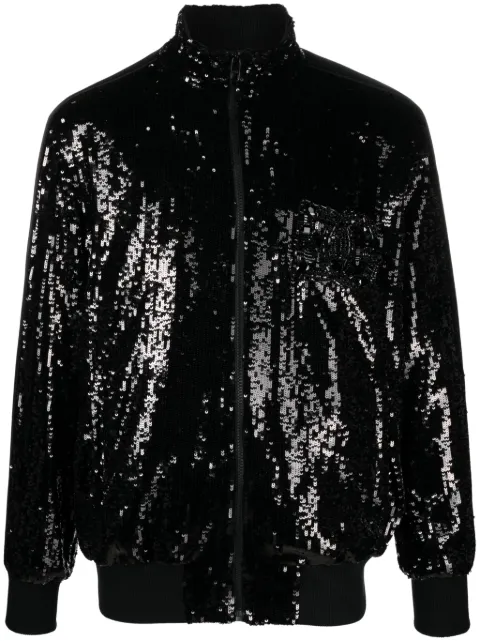 Dolce & Gabbana sequinned silk track jacket