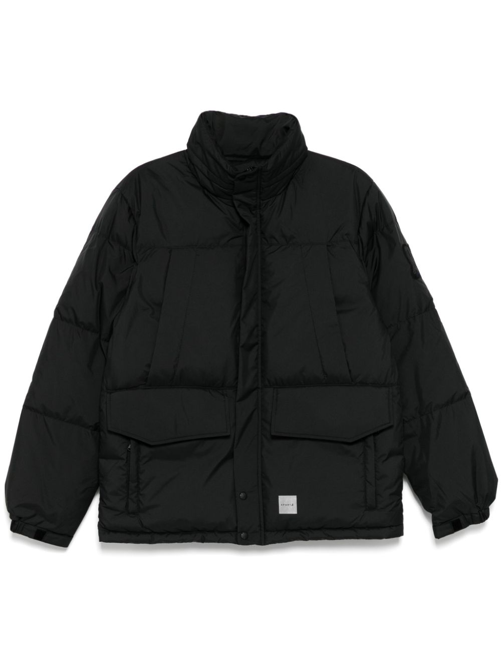 logo patched down jacket