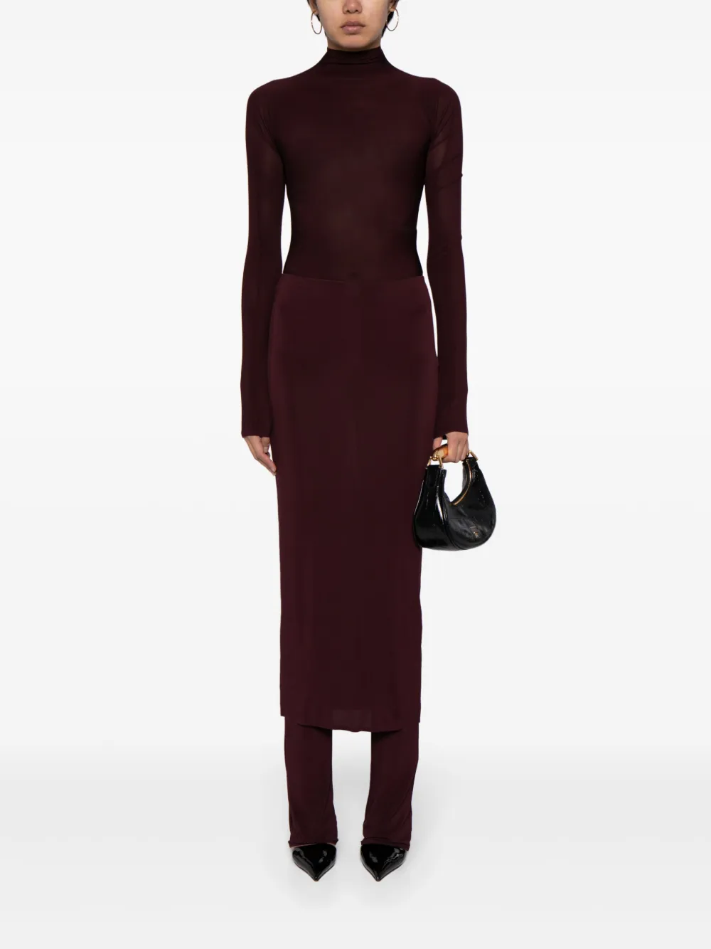 Alaïa mock-neck long-sleeve bodysuit | T-Shirts & Jersey Shirts | Image 2