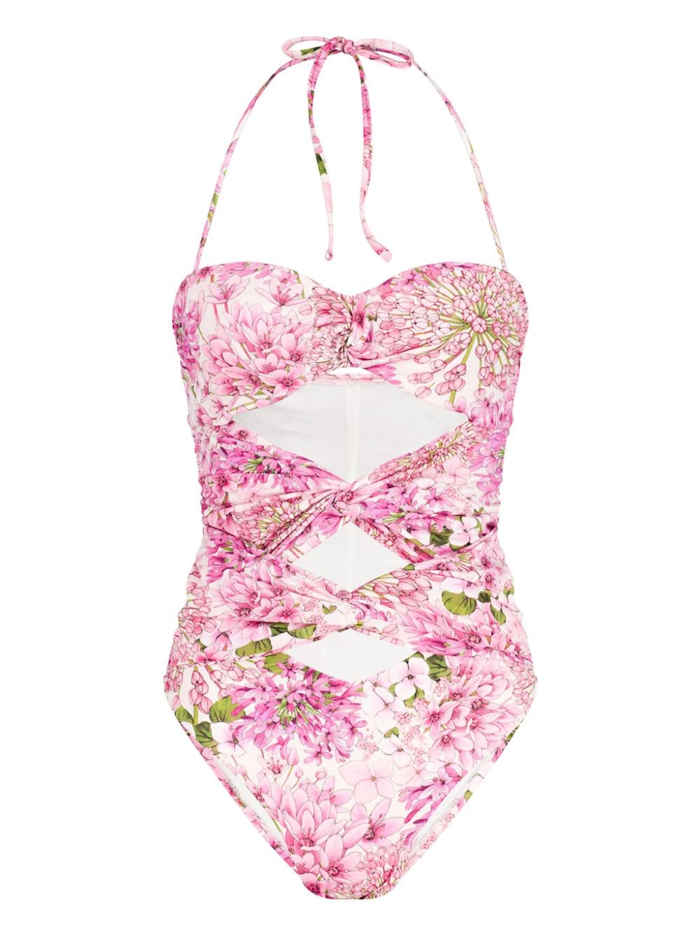Giambattista Valli Saint-Rémy cut-out swimsuit - Rosa