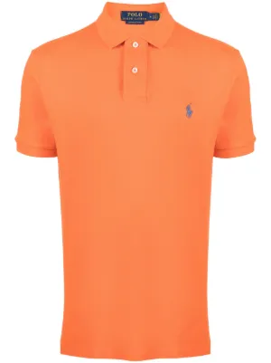 Polo Ralph Lauren Short Sleeve Polo Shirt | Orange | FARFETCH
